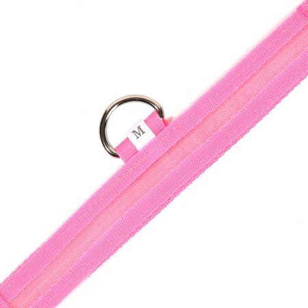 Collar with backlight size M, Osh 40-48 x 2.5 cm, 3 glow modes Pink-8