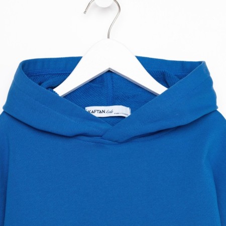 Худи для мальчика KAFTAN "Basic line", размер 36 (134-140), цвет синий-6