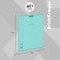 Notebook 96 sheets Erichkrause Coverpro Pastel Classic, Plastic Cover, OFSET BOLK, 100%White, Mint