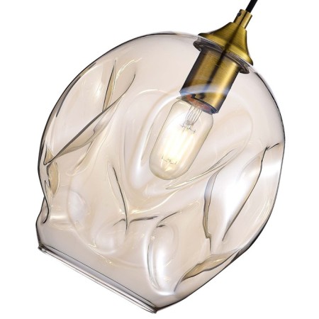STL LUCE Sus. SL1188.313.01. Idesia. 1x60 W, E27, 23x23x29.6 cm, brass color-4
