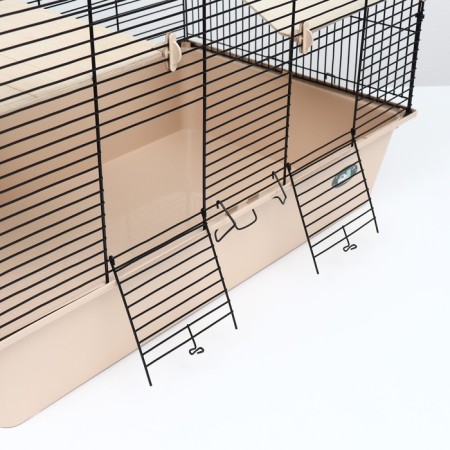 Cage for chinchillas "Piggage" No. 11, Folding, 80 x 50 x 46cm, beige-5