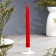 Candle twisted, 2.3x 24.5 cm, 5 hours, 50 g, red