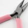 Small holes with Zazubni, for needlework, 12.5 × 6.5 cm, silver/pink color