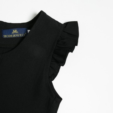 School sundress for girls, black color, height 146 cm-6