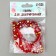 Glass beads, set 72 pcs., Size 1 pc. - 8 mm, red color