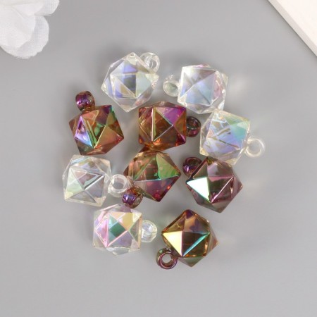 Decor for the work of acrylic "Cube" set of 10 pcs 2.1x1.6x1.6 cm
