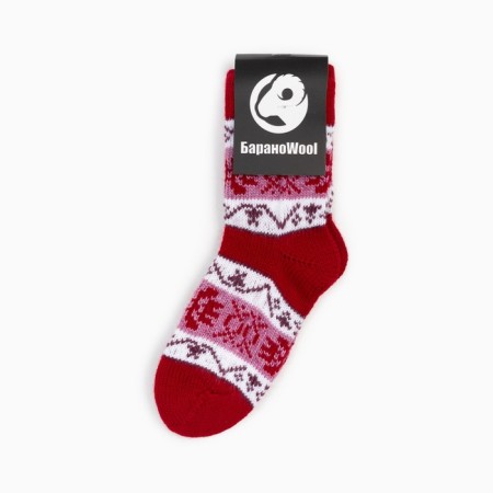 Nosk children's woolen, red color, size 11-12-3