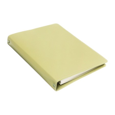 Note book A5+ 120l Escalada, soft region, leather claim, kr bl 70 g/m2, green-1