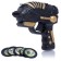 A shooter gun, shoots with discs, MIX's colors