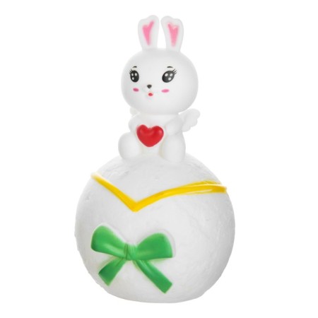 Nightlight "Bunny on the Moon" LED 1W 3x LR44 white 10x10x17cm Risalux-10