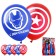 Airy ball "Happy Birthday!", 12 inch, latex, 5 pieces, avengers