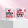 Gift set of mugs sublimation "For the most beloved", 2 circles of 320 ml, with application