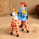 Дымковская игрушка "Всадник с букетом", 16 см