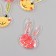 Shaker for creativity PVC "Bunny" with glitter MIX 6x4 cm