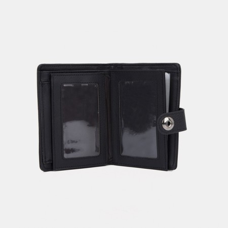 Male purse on Magnet, 3 in 1, department for auto documents and passports, black color-3