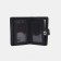 Male purse on Magnet, 3 in 1, department for auto documents and passports, black color