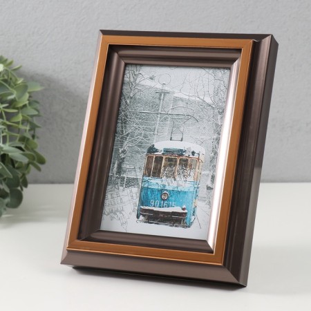 Photo frame plastic 10x15 cm "Stefania" dark tree 4.4x15x20 cm-2