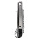 Chancellery knife 18mm, metallic, autofixer, zinc-alloy, top