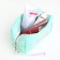 Lightning cosmetic bag, green color