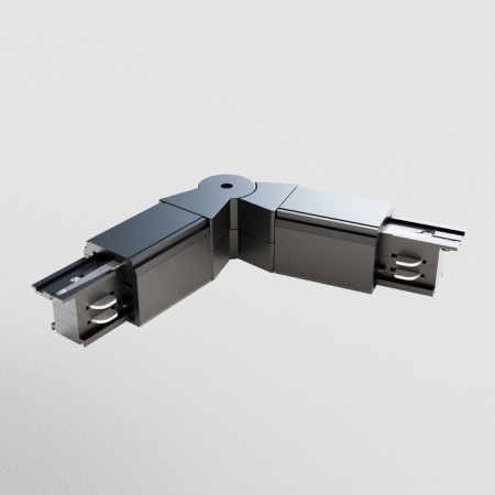 Connector Springle Warden for the Technical Tracs-31b overhead track system, 22.5x3,2x3.3 cm, black color is black-1