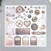 Scrapbooking paper 30x30 cm "steampunk", bilateral, 12 sheets, 12 designs, 180 g/m2