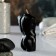 Figure candle "Male torso No. 1" Black, 9cm