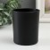 Bank for candles glass "Shine and inspiration" 220 ml black, matte 7x7x8.4 cm