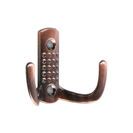 Hook furniture tundra TKD011, two -rod, copper