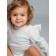 Body children with long sleeve fashion, height 86 cm, milk color