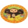 Paper plate "Happy Birthday!", 18 cm, Cheburashka