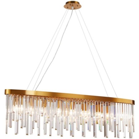 Crystal Crystal chandelier Venecia 8xe14 40w, size 120x25x45-110 cm, bronze color-1
