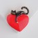 Brooch "Cat Martovsky", the color is red-black in gold