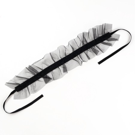 Carnival set "Elegant cat": rim, corset, chocker, gloves, stockings, rr 42-46, black color-5