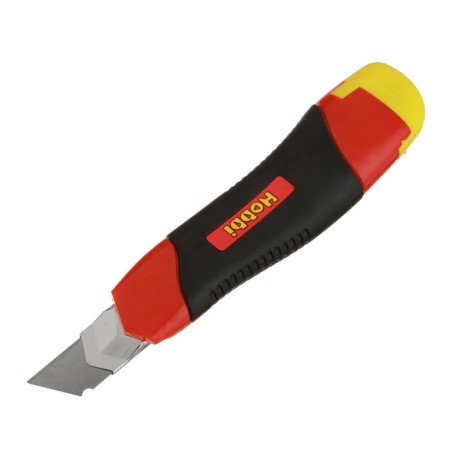 Universal knife "Remocolor", a rubberized case, a screw fixer, reinforced, 18 mm-1