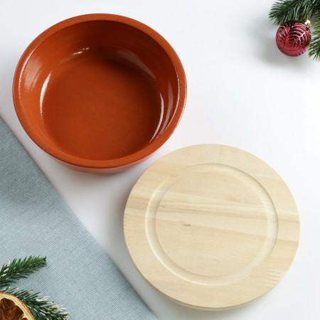 A set for the junction "New Year" with a cutting board, orange, 0.6l-2