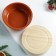 A set for the junction "New Year" with a cutting board, orange, 0.6l