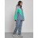 Ski costume is women's winter, size 58, gray color