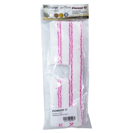 Pioneer 17 nasading for a mop, microfiber, bilateral, 38x10 cm, white-red color-2
