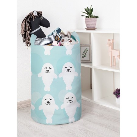 Basket for toys "Dance of sea cats, size 40x60 cm