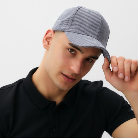 Minaku baseball cap, gray color, size 56-58-3