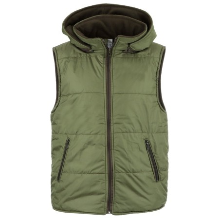 The vest insulated with a hood, Duspo fabric, Khaki color, p 44-46-1