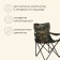 Tourist chair maclay, with a cup holder, 50x50x80 cm, khaki color