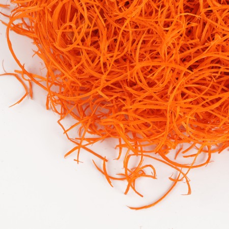 Filler for decor "hay", 100 g, orange color