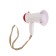 Megaphone manual RAD-02, 5 W, range up to 50 m, recording 10 sec, 3 modes, white
