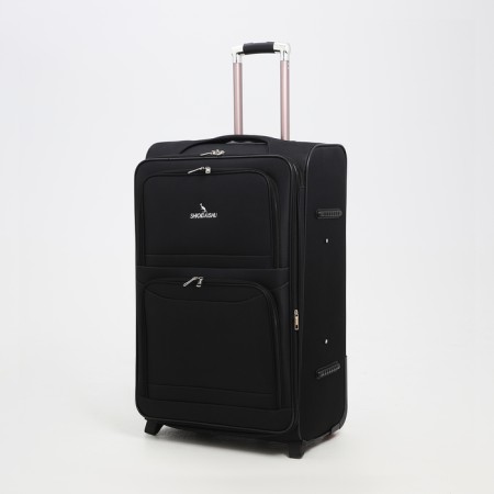 Big suitcase 28 ", a lightning department, code castle, 3 wheels, 2 outer pockets, black color