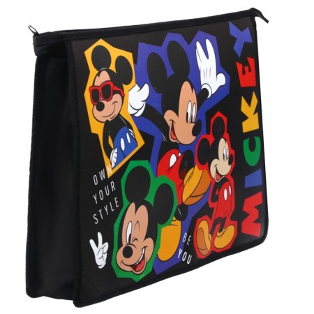 Folder d/notebooks A4 zipper on top plastic PM-A4-29, Mickey Mouse-3