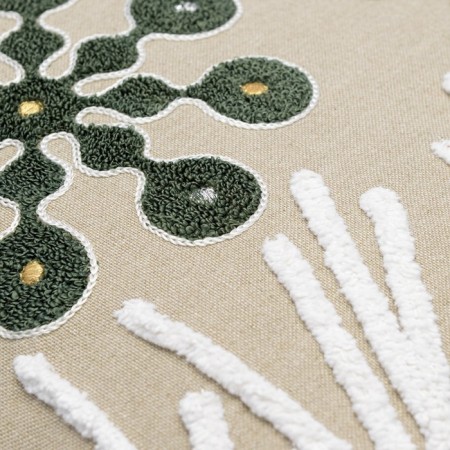 Decorative pillow with embroidery Snow Flakes New Year Essential, size 45x45 cm-9