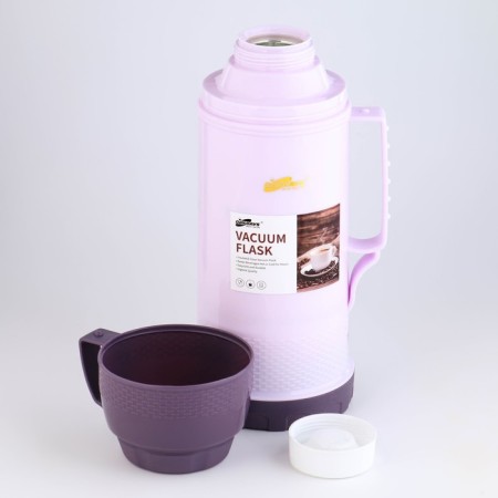 Thermos 1.8 l, with a glass flask, retains heat 12 hours, with a mug, mix-2