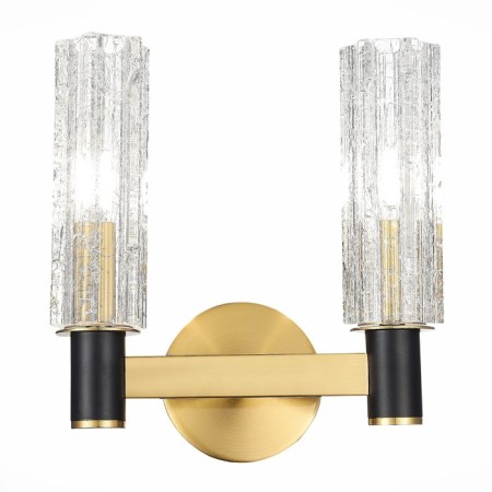 Sconces st. SL1238.301.02. Casali. 2x40 watts, E14, 23x24.7 cm, brass color