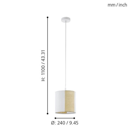 Suspension Arnhem, 1x40W E27-3